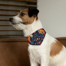 DistinctInk Adjustable Pet Banana Collar with Spooky Sweet Treats Design for Halloween