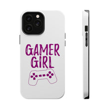 DistinctInk ToughCase for Apple iPhone, Compatible with MagSafe Charging - Gamer Girl - Video Games
