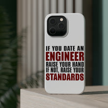 DistinctInk ToughCase for Apple iPhone, Compatible with MagSafe Charging - Date Engineer or Raise Your Standards