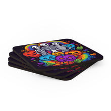 DistinctInk (Set of 4) Corkwood Coasters with Exploring Inner KnowledgeDesign for Halloween LGBTQ+ Pride
