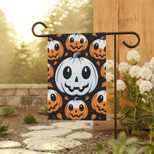 DistinctInk Garden & House Banner / Flag with Ghost Skeleton Cartoon Pumpkin Design for Halloween