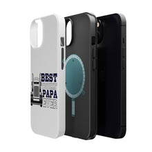 DistinctInk ToughCase for Apple iPhone, Compatible with MagSafe Charging - Best Truckin' Papa Ever