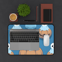 DistinctInk Desk Mat with Ghost Skeleton Pumpkin Pattern Design for Halloween