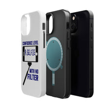 DistinctInk ToughCase for Apple iPhone, Compatible with MagSafe Charging - Confidence Level Selfie with No Filter