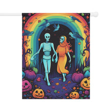 DistinctInk Garden & House Banner Flag with The Enduring Beauty of Writing Design for Halloween  LGBTQ+ Pride