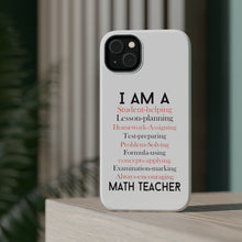 DistinctInk ToughCase for Apple iPhone, Compatible with MagSafe Charging - Teacher Student Helping Homework Encourage