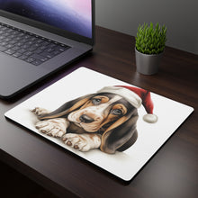 DistinctInk Mouse Pad - 1/4" Foam Rubber - Basset Hound Puppy Drawing