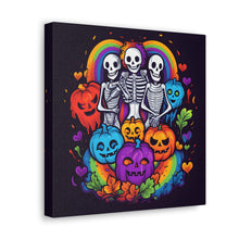 DistinctInk Canvas Wall Art with Exploring Inner Knowledge for Halloween LGBTQ+ Pride