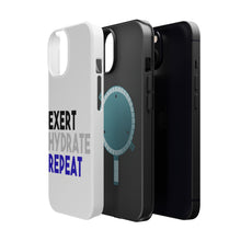 DistinctInk ToughCase for Apple iPhone, Compatible with MagSafe Charging - Exert Hydrate Repeat