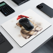 DistinctInk Mouse Pad - 1/4" Foam Rubber - Icelandic Sheepdog Puppy Drawing