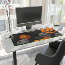 DistinctInk LED Gaming Mouse Pad with Haunted Harvest Time Design for Halloween