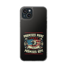 DistinctInk Hybrid (Acrylic/TPU) Clear Slim Fit Case for Apple iPhone | Trump: Promises Made, Promises Kept - Conservative