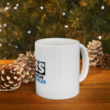 DistinctInk Glossy White Coffee / Tea Mug - Bass - It's Like Guitar But Much Cooler