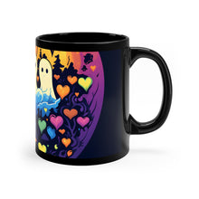 DistinctInk Black Coffee Mug - A Life Of Adventure for Halloween LGBTQ+ Pride