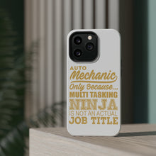 DistinctInk ToughCase for Apple iPhone, Compatible with MagSafe Charging - Auto Mechanic Multi Tasking Ninja