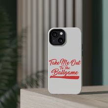 DistinctInk ToughCase for Apple iPhone, Compatible with MagSafe Charging - Take Me Out to the Ballgame Baseball