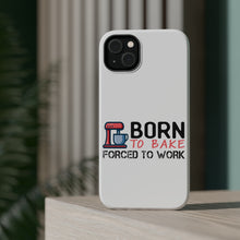 DistinctInk ToughCase for Apple iPhone, Compatible with MagSafe Charging - Born to Bake Forced to Work