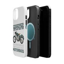 DistinctInk ToughCase for Apple iPhone, Compatible with MagSafe Charging - Spontaneously Talking About Motorcycles