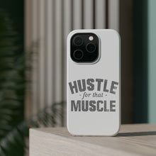 DistinctInk ToughCase for Apple iPhone, Compatible with MagSafe Charging - Hustle for that Muscle