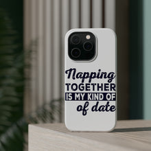 DistinctInk ToughCase for Apple iPhone, Compatible with MagSafe Charging - Napping Together is My Kind of Date