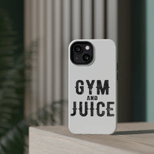 DistinctInk ToughCase for Apple iPhone, Compatible with MagSafe Charging - Gym And Juice