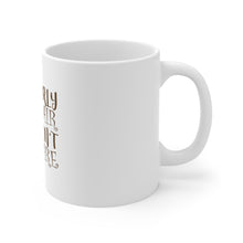 DistinctInk Glossy White Coffee / Tea Mug - Curly Hair Don't Care
