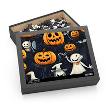 DistinctInk Jigsaw Puzzle with The Halloween Spell Design for Halloween