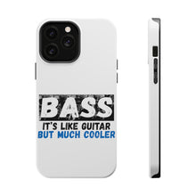 DistinctInk ToughCase for Apple iPhone, Compatible with MagSafe Charging - Bass - It's Like Guitar But Much Cooler