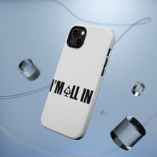 DistinctInk ToughCase for Apple iPhone, Compatible with MagSafe Charging - I'm All In - Poker Casino Cards Gambling