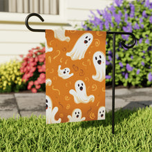 DistinctInk Garden & House Banner / Flag with Ghost Skeleton Pumpkin Pattern Design for Halloween