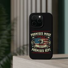 DistinctInk Tough Case for iPhone, Compatible with MagSafe Charging | Trump - Promises Made, Promises Kept | Conservative