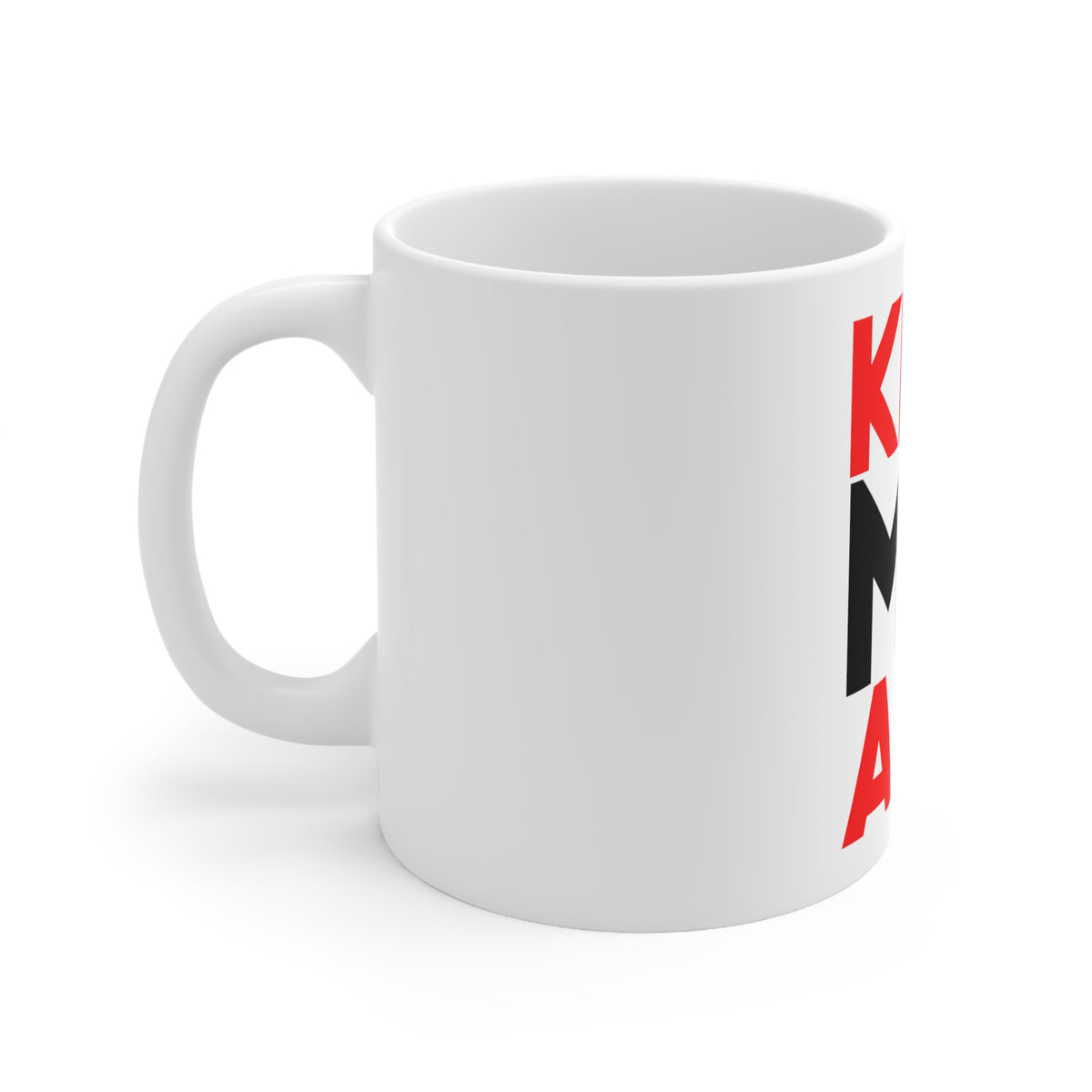 Glossy White Coffee / Tea Mug - Kiss My Abs, view 2