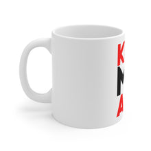 DistinctInk Glossy White Coffee / Tea Mug - Kiss My Abs