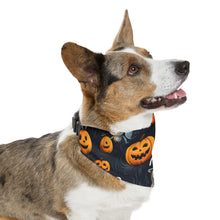 DistinctInk Adjustable Pet Banana Collar with The Halloween Spell Design for Halloween