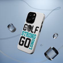 DistinctInk ToughCase for Apple iPhone, Compatible with MagSafe Charging - Golf Strong Go Long