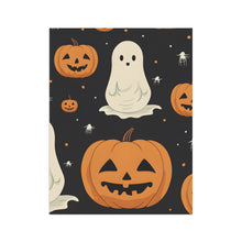 DistinctInk Garden & House Banner / Flag with Spooky Skeleton Pumpkin Patch Design for Halloween