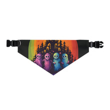 DistinctInk Adjustable Pet Banana Collar with Discover Your True Path Design for Halloween LGBTQ+ Pride