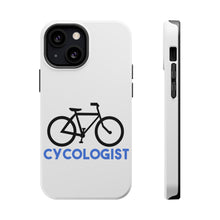 DistinctInk ToughCase for Apple iPhone, Compatible with MagSafe Charging - Cycologist Bicycle Cycling