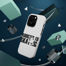 DistinctInk ToughCase for Apple iPhone, Compatible with MagSafe Charging - Addicted to Skating