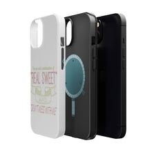 DistinctInk ToughCase for Apple iPhone, Compatible with MagSafe Charging - Odd Combination Real Sweet & Don't Mess With Me