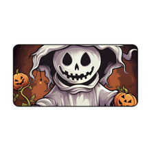 DistinctInk Desk Mat with Trick or Treat Ghost-O-Lantern Design for Halloween