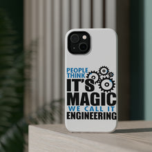 DistinctInk ToughCase for Apple iPhone, Compatible with MagSafe Charging - People Think It's Magic It's Engineering