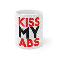 Glossy White Coffee / Tea Mug - Kiss My Abs