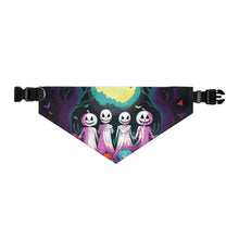 DistinctInk Adjustable Pet Banana Collar with Exploring the Unknown Design for Halloween LGBTQ+ Pride
