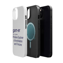 DistinctInk ToughCase for Apple iPhone, Compatible with MagSafe Charging - Gamer Dictionary Definition Profane Explorer