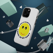 DistinctInk ToughCase for Apple iPhone, Compatible with MagSafe Charging - My Smile Most Beautiful Curve on My Body