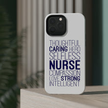 DistinctInk ToughCase for Apple iPhone, Compatible with MagSafe Charging - Thoughtful Caring Hero Selfless Nurse