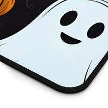 DistinctInk Desk Mat with Ghost Skeleton Cartoon Pumpkin Design for Halloween