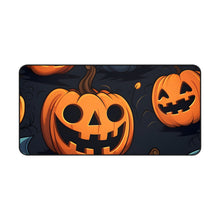 DistinctInk Desk Mat with Nightly Fright of Bats and Ghouls Design for Halloween