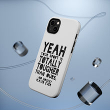 DistinctInk ToughCase for Apple iPhone, Compatible with MagSafe Charging - Yeah Your Sport Is Totally Tougher Hockey
